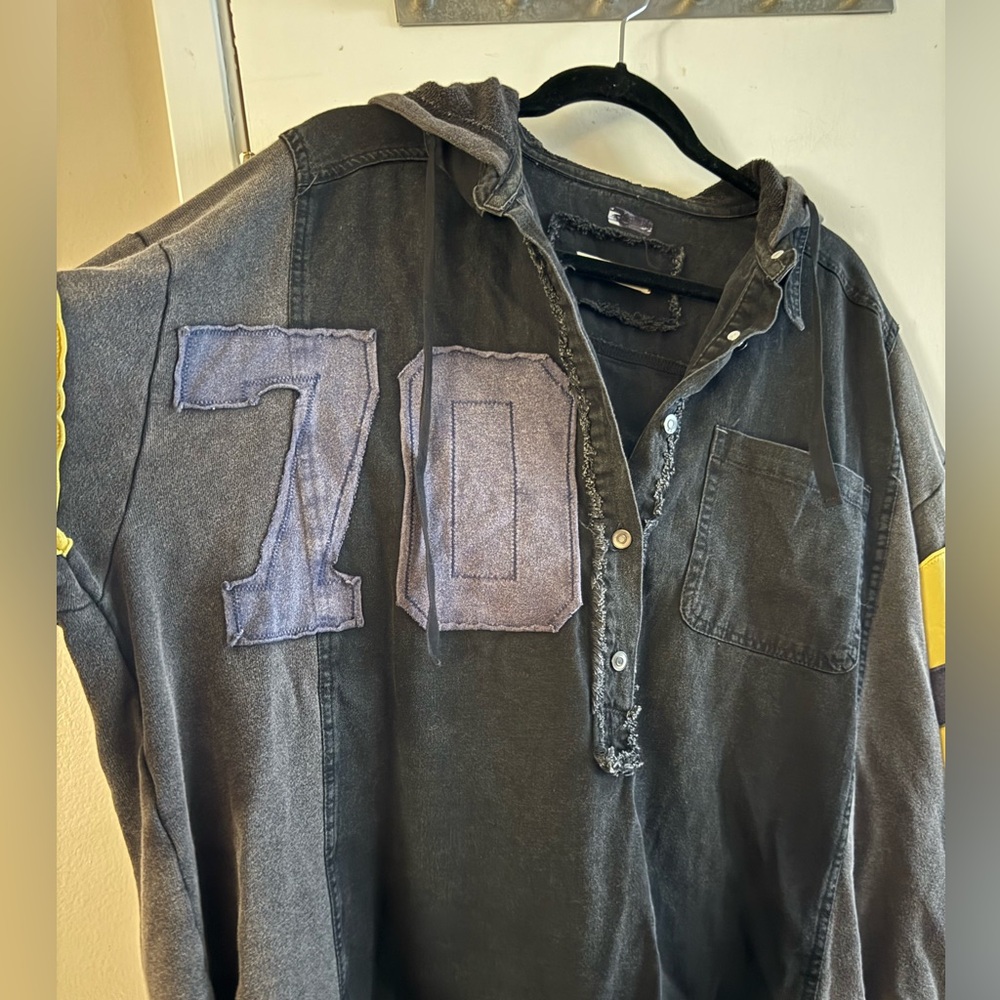 Free People We the Free Varsity Graphic Hoodie - Picture 6 of 6